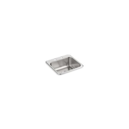 Sterling 15X15 Bar Sink 2-Hole/Large Drain B153-2
